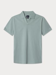 Soft Jersey Polo Shirt With Open Collar - Image 6 of 7