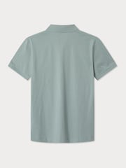 Soft Jersey Polo Shirt With Open Collar - Image 7 of 7