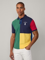 أخضر - Hackett Classic Fit Heritage Piqué Polo - صورة 4 من 8