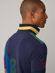 أخضر - Hackett Classic Fit Heritage Piqué Polo - صورة 6 من 8