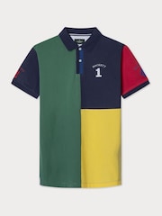 أخضر - Hackett Classic Fit Heritage Piqué Polo - صورة 7 من 8