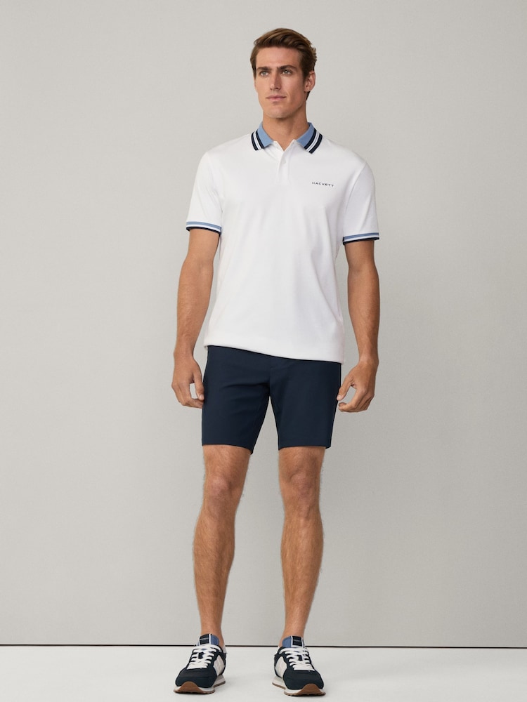Hackett Classic Fit Sport Stretch Piqué Polo Shirt - Image 3 of 7