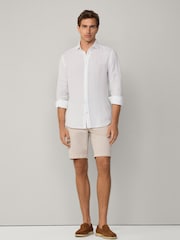 Hackett Tailored Fit Linen Shirt - Image 6 of 8