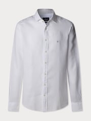 Hackett Tailored Fit Linen Shirt - Image 7 of 8