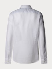 Hackett Tailored Fit Linen Shirt - Image 8 of 8
