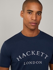 Azul - Camiseta Classic Fit Heritage de Hackett - Imagen 3 de 7