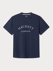 Azul - Camiseta Classic Fit Heritage de Hackett - Imagen 6 de 7
