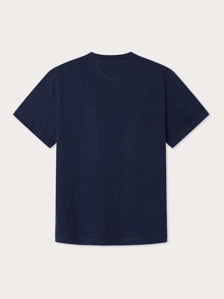 Azul - Camiseta Classic Fit Heritage de Hackett - Imagen 7 de 7