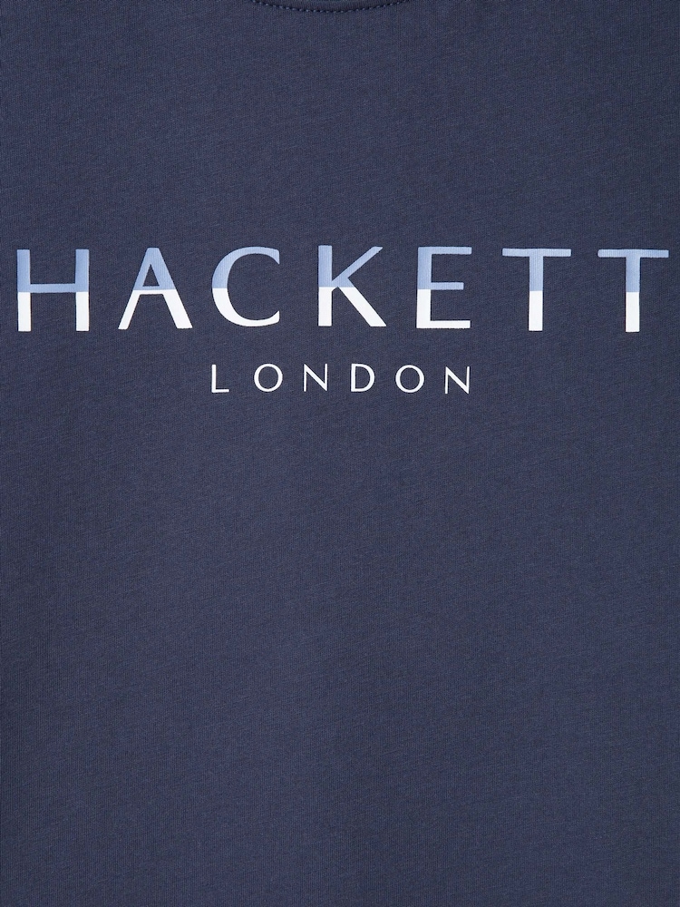 Цвет морской волны - Hackett London Classic Fit T-Shirt - Изображение 4 из 4