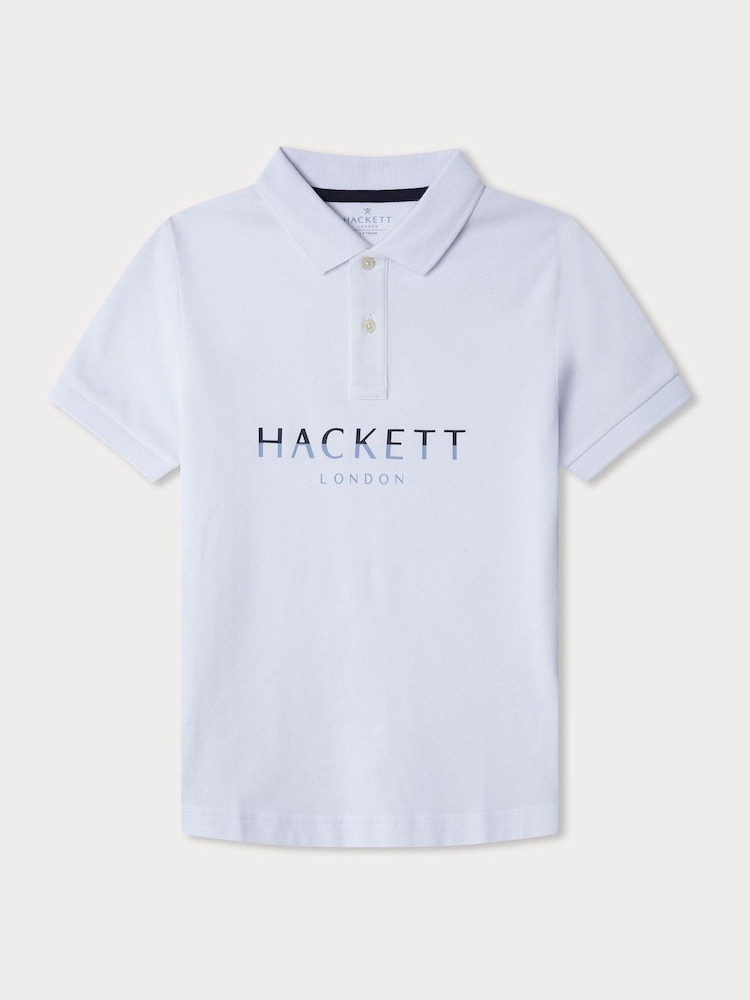 Hackett London Older Boys 100% Cotton Polo Shirt - Image 1 of 4