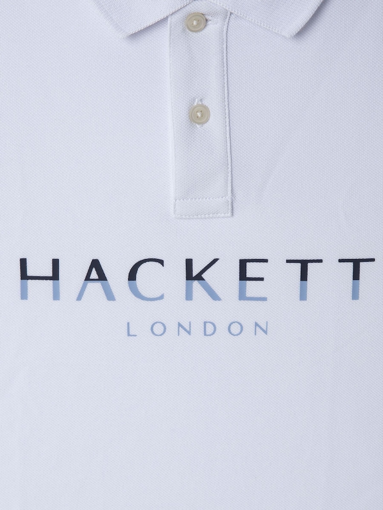 Hackett London Older Boys 100% Cotton Polo Shirt - Image 4 of 4