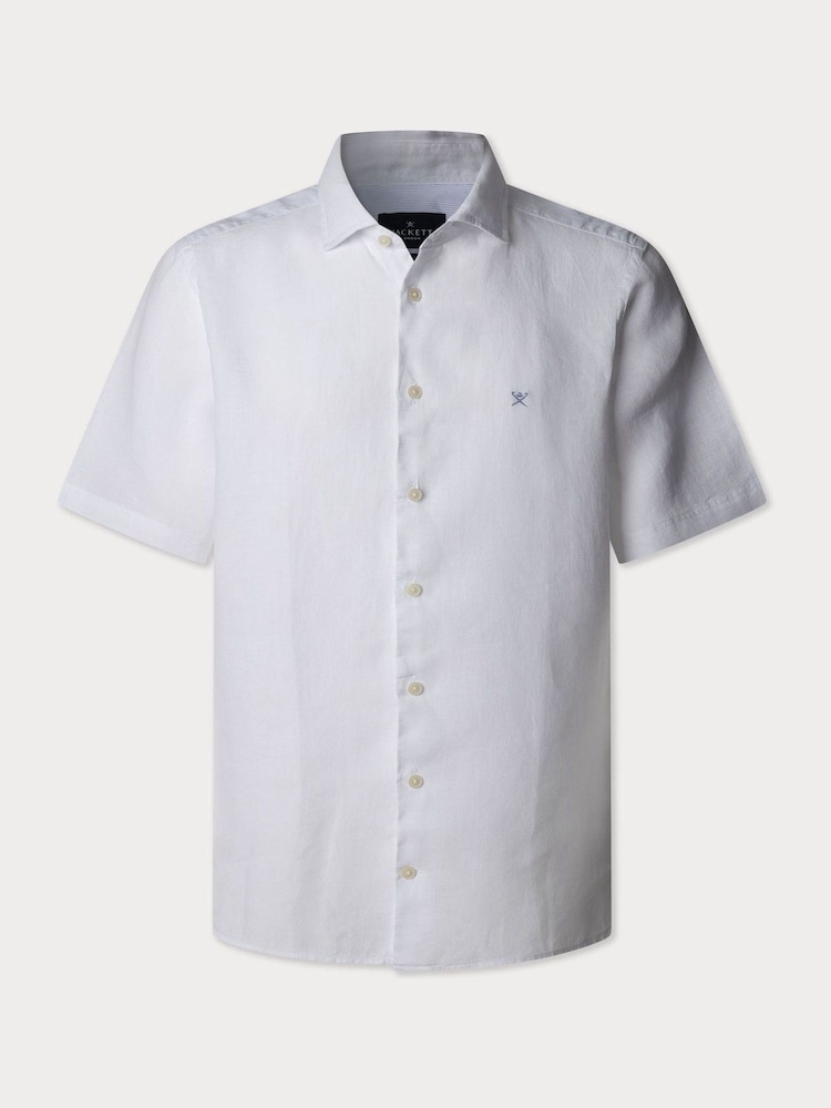Garment Dye Linen Short Sleeve Shirt - Image 1 of 2