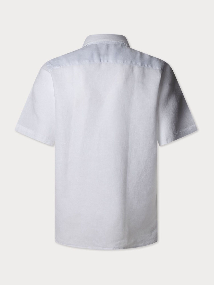 Garment Dye Linen Short Sleeve Shirt - Image 2 of 2 Garment Dye Linen Short Sleeve Shirt - Image 2 of 2