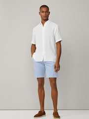 Garment Dye Linen Short Sleeve Shirt - Image 5 of 7