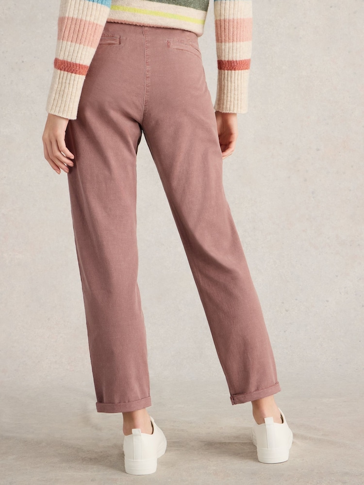 White Stuff Pink Twister Chino Trousers - Image 2 of 6