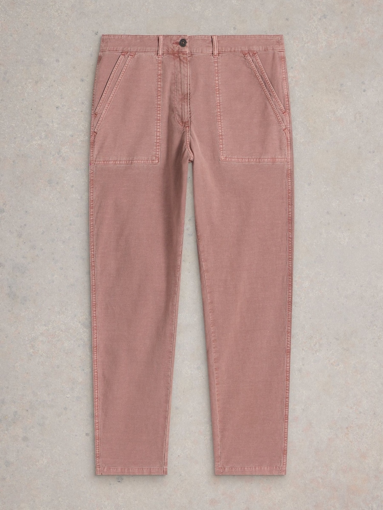 White Stuff Pink Twister Chino Trousers - Image 5 of 6