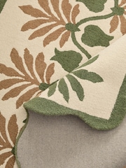 Nina Campbell Green Holland Park Wool Tufted Rug - Image 4 of 5