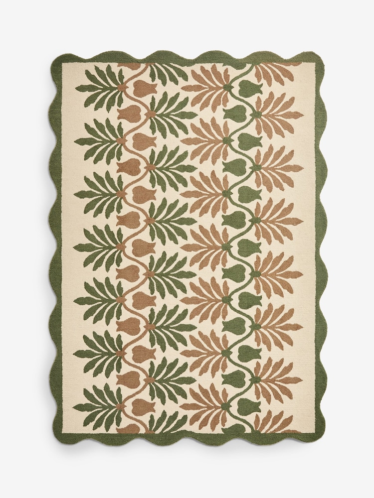 Nina Campbell Green Holland Park Wool Tufted Rug - Image 5 of 5