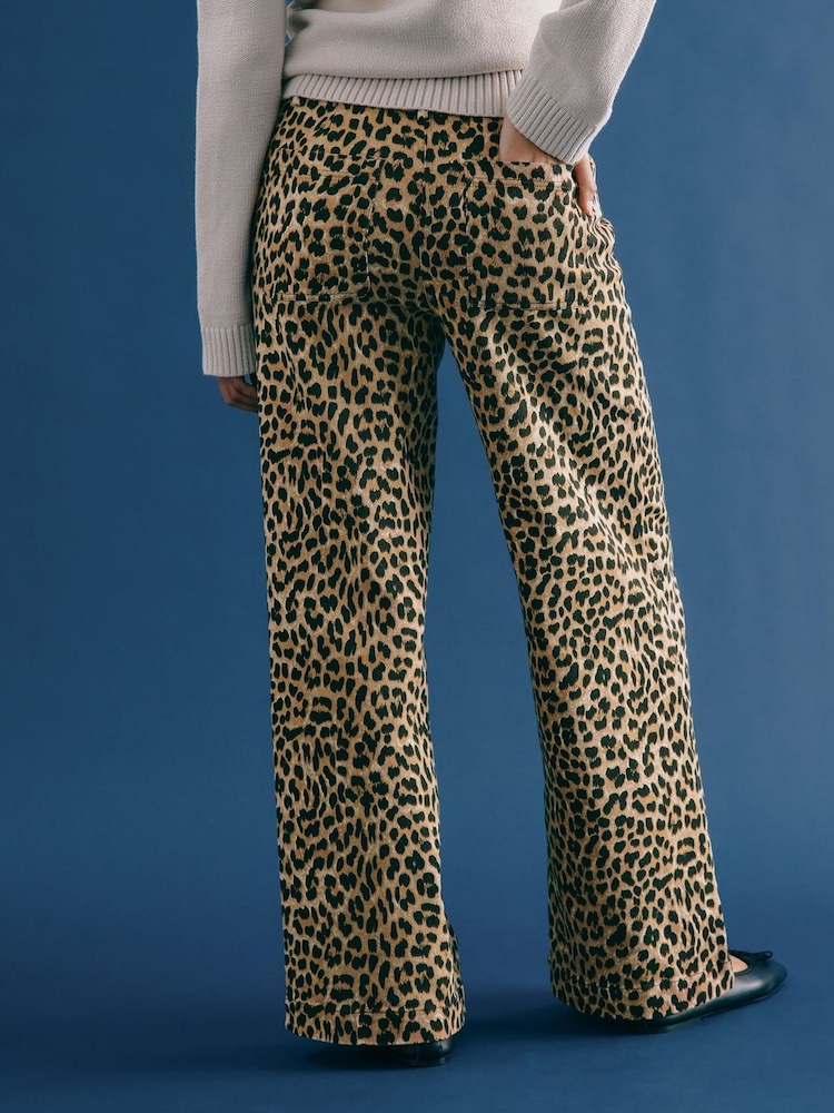 Albaray Animal Twill Brown Trousers - Image 2 of 5 Albaray Animal Twill Brown Trousers - Image 2 of 5