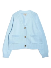 Albaray Relaxed V-Neck 100% Cotton Cardigan - Image 4 of 4