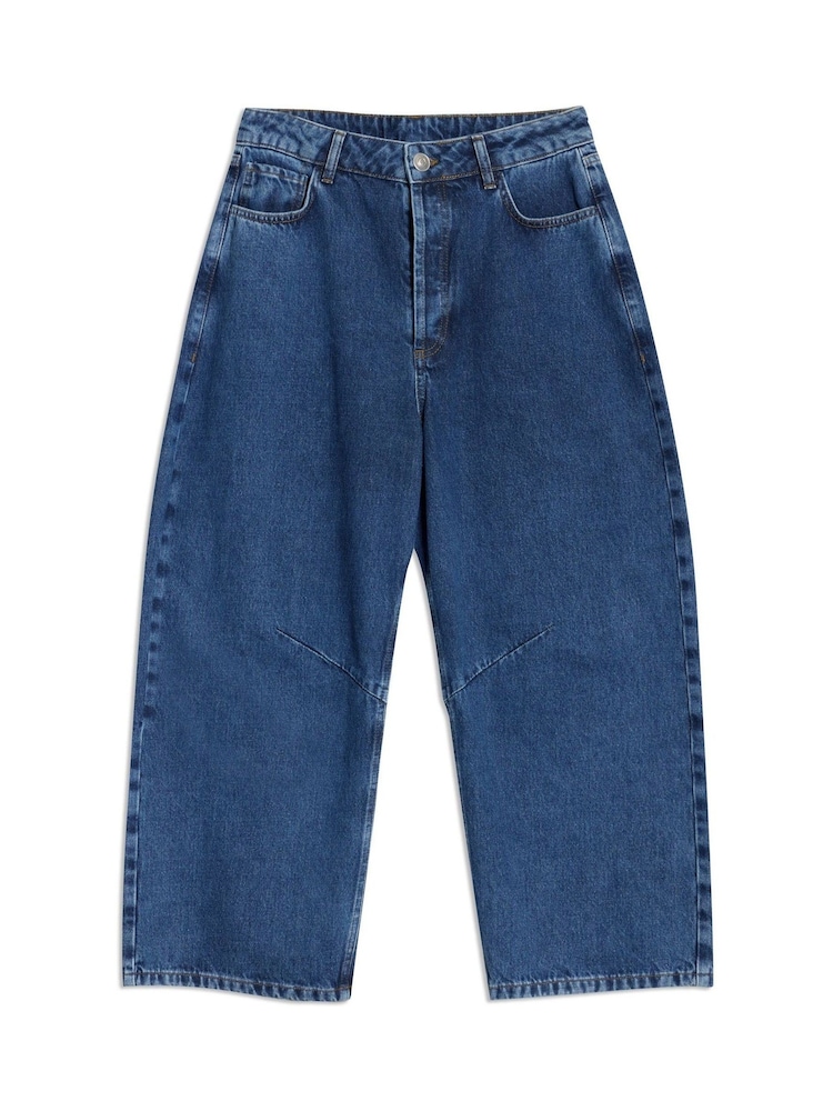 Albaray Blue 100% Organic Cotton Barrel Jeans - Image 4 of 4 Albaray Blue 100% Organic Cotton Barrel Jeans - Image 4 of 4