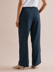 Albaray Navy Blue Pinstripe Trousers - Image 2 of 5