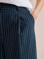 Albaray Navy Blue Pinstripe Trousers - Image 3 of 5