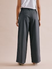 Albaray Grey Pinstripe Trousers - Image 2 of 5
