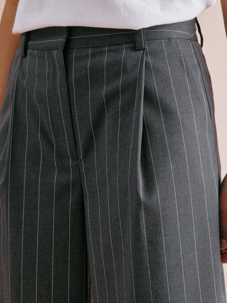 Albaray Grey Pinstripe Trousers - Image 3 of 5