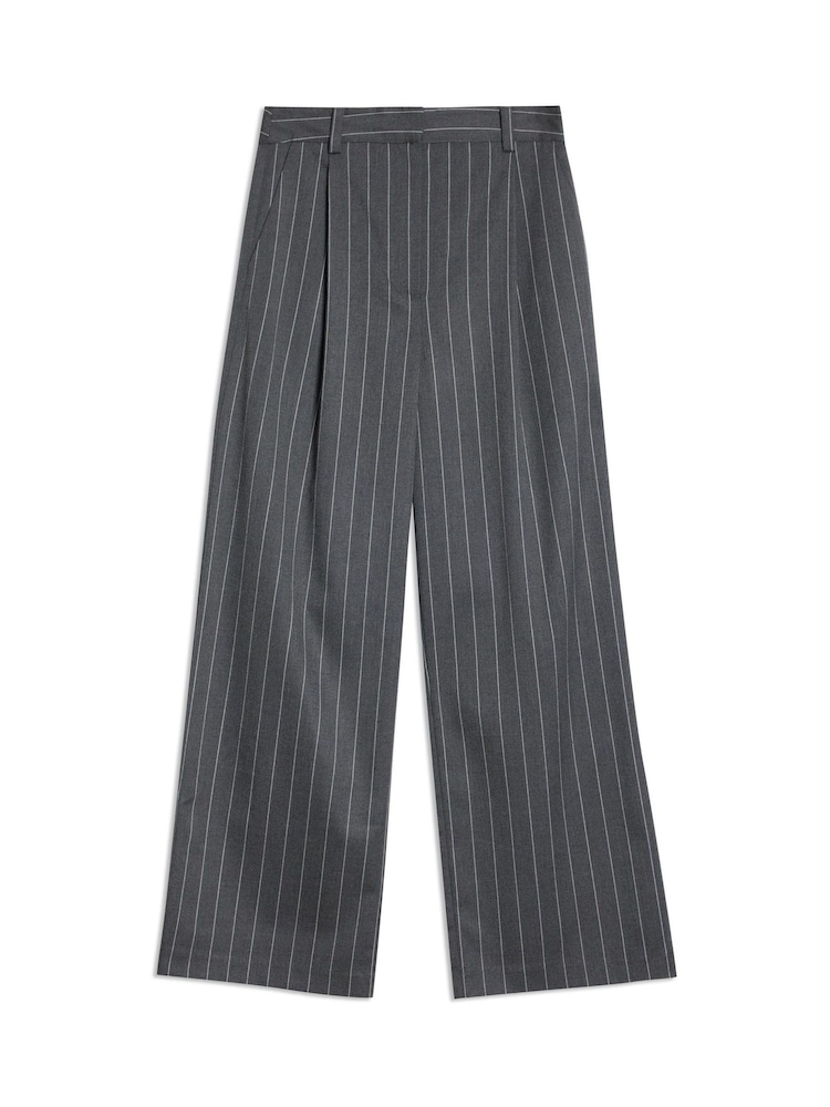 Albaray Grey Pinstripe Trousers - Image 5 of 5