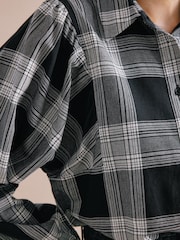 Albaray Black 100% Cotton Check Shirt - Image 3 of 4