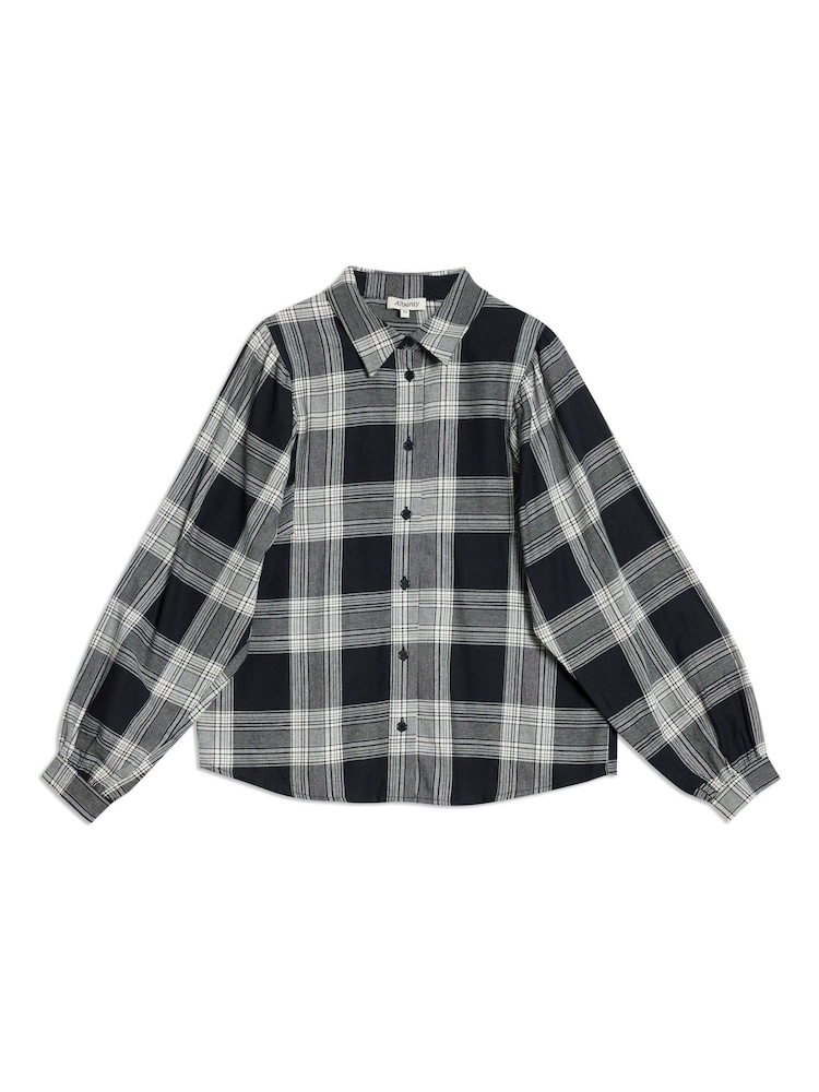 Albaray Black 100% Cotton Check Shirt - Image 4 of 4