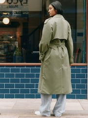 Albaray Green DB Classic Trench Coat - Image 2 of 6
