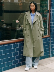Albaray Green DB Classic Trench Coat - Image 5 of 6