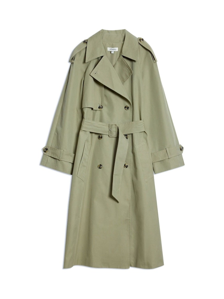 Albaray Green DB Classic Trench Coat - Image 6 of 6