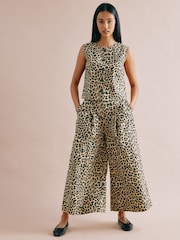 Albaray Animal Brown 100% Cotton Cullottes - صورة 4 من 5