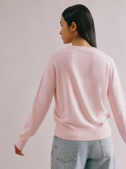 Albaray Pink Cashmere Blend Cardigan - Image 2 of 4