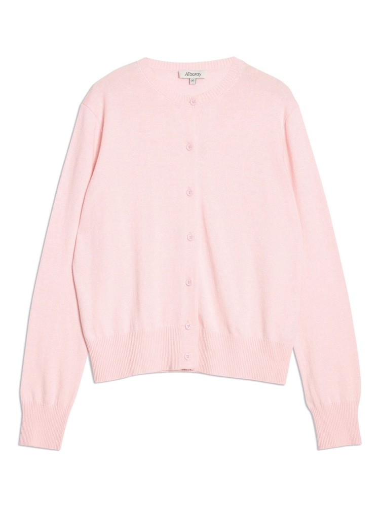 Albaray Pink Cashmere Blend Cardigan - Image 4 of 4