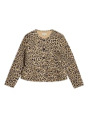 Albaray Animal Brown Quilted 100% Cotton Jacket - Image 4 of 5