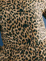 Albaray Animal Brown Quilted 100% Cotton Jacket - Image 5 of 5