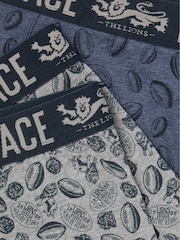 FatFace Navy 2 Pairs of Lion's Tour Boxers - Image 2 of 2