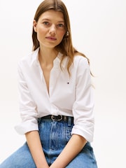 Tommy Hilfiger White Stretch Regular Shirt - Image 3 of 5