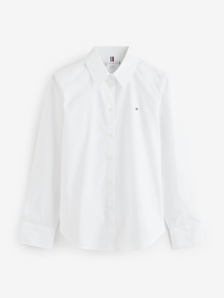 Tommy Hilfiger White Stretch Regular Shirt - Image 5 of 5