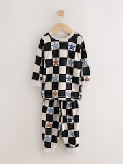 Multi Star and Checkerboard Oversized Pyjamas 3 Pack (9mths-10yrs) - Image 8 of 13