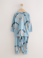 Multi Star and Checkerboard Oversized Pyjamas 3 Pack (9mths-10yrs) - Image 9 of 13