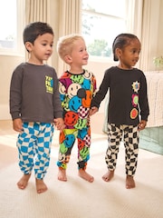 Multi Relaxed Snuggle Pyjamas 3 Pack (9mths-8yrs) - Image 1 of 3
