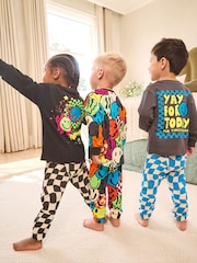 Multi Relaxed Snuggle Pyjamas 3 Pack (9mths-8yrs) - Image 2 of 3