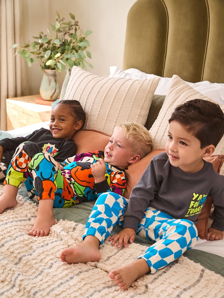 Multi Relaxed Snuggle Pyjamas 3 Pack (9mths-8yrs) - Image 3 of 3
