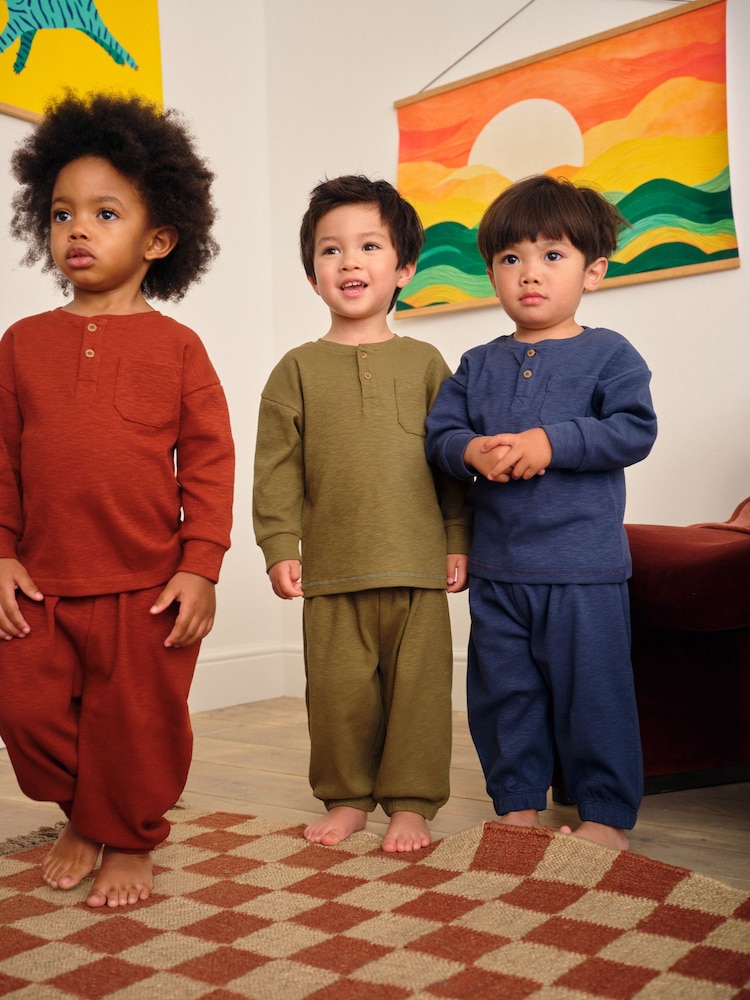 Multi Relaxed Fit Pyjamas 3 Pack (9mths-12yrs) - Image 1 of 11