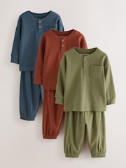 Multi Relaxed Fit Pyjamas 3 Pack (9mths-12yrs) - Image 5 of 11